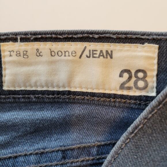 Rag & Bone Jeans Women's 28 Gray Croxley Skinny Mid Rise Festival Grunge Boho - Picture 5 of 11
